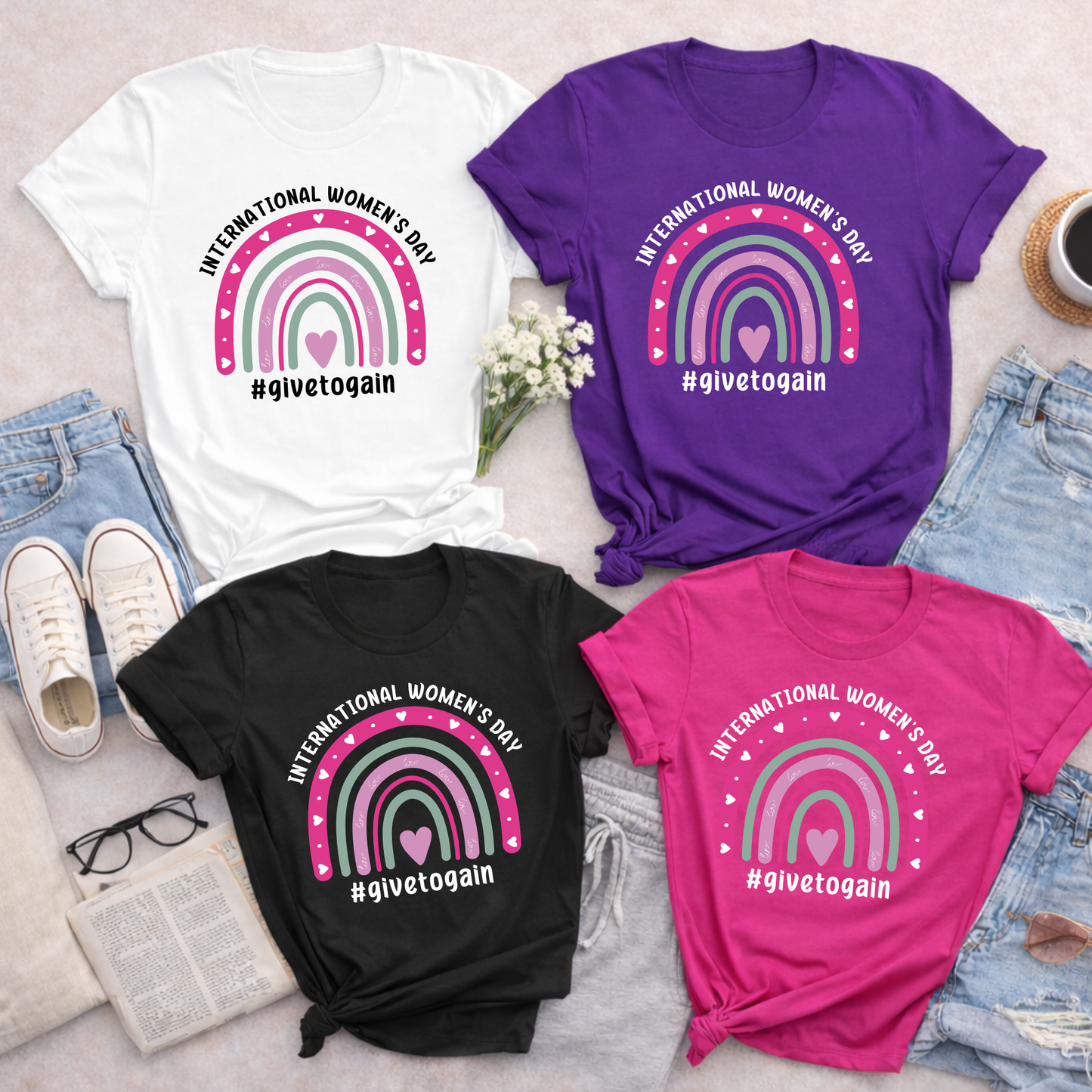 International Women's Day Give to Gain Shirt