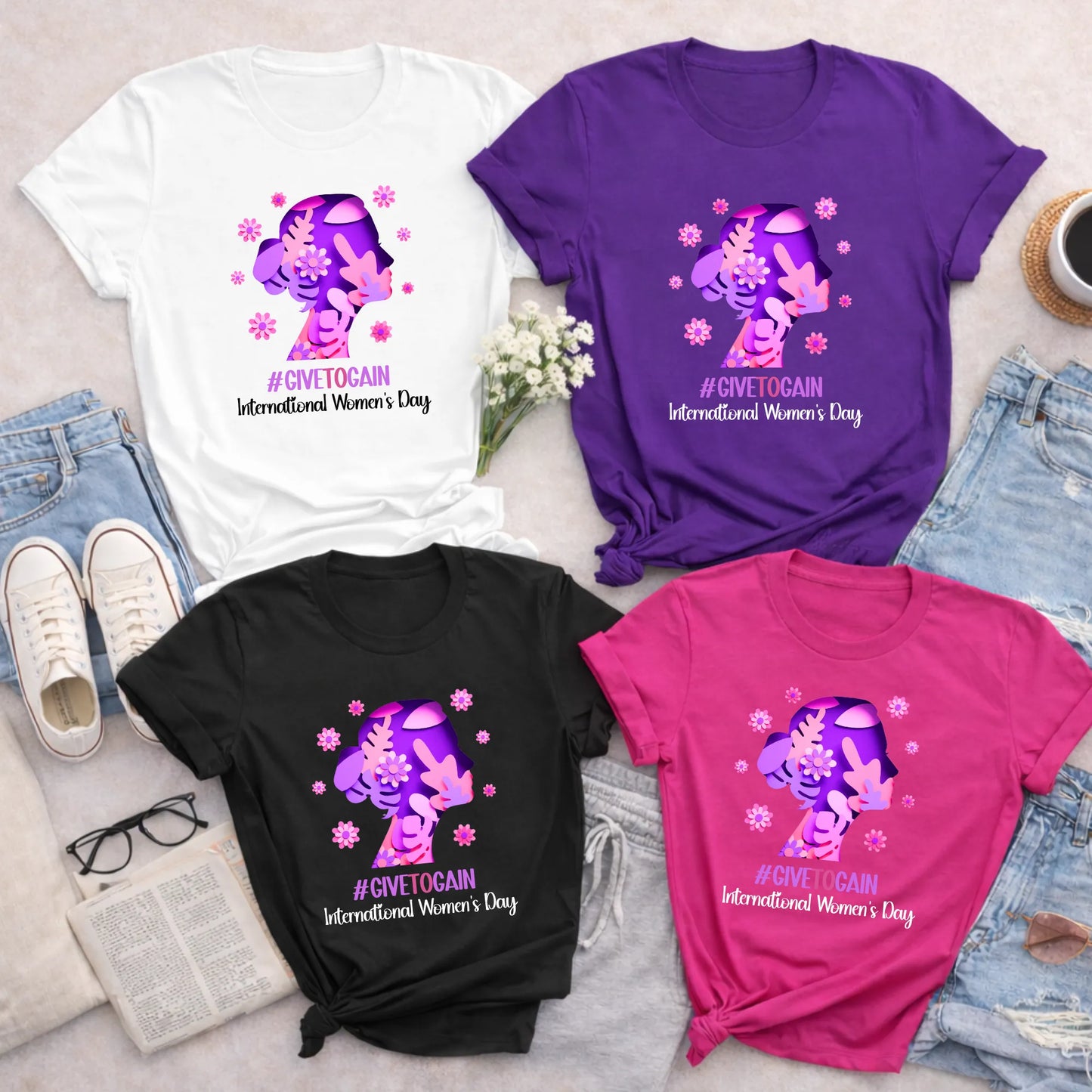 International Women's Day Give to Gain Shirt