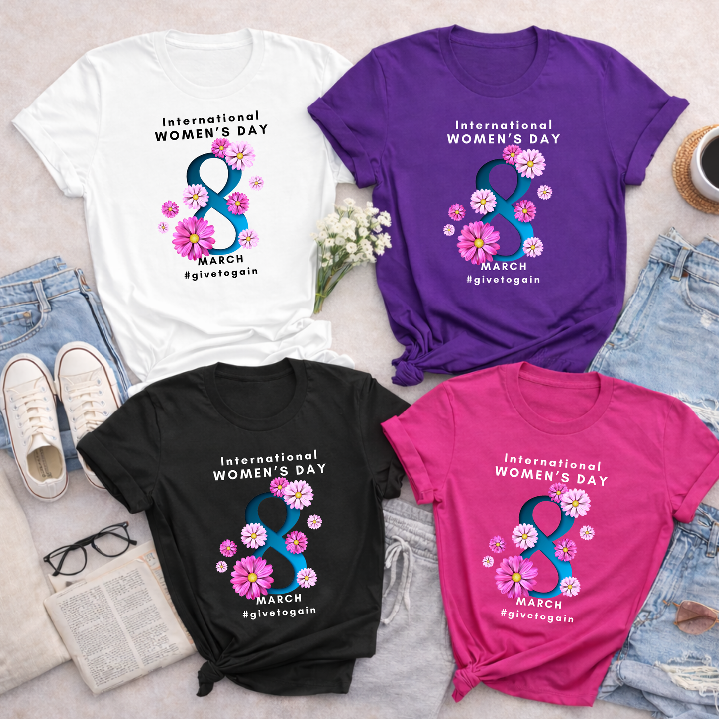 International Women's Day Give to Gain Shirt