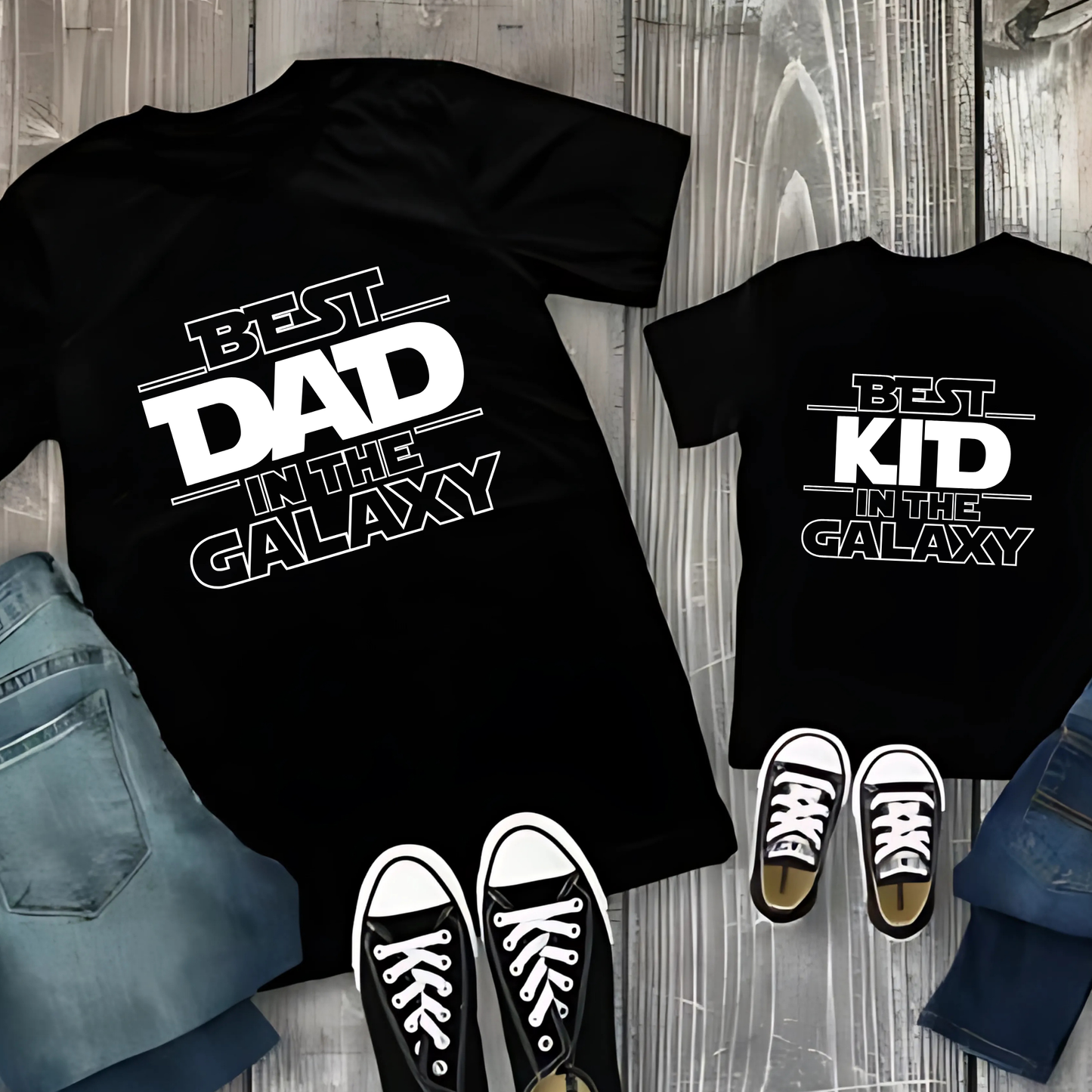 Best Dad in the Galaxy Matching Shirts