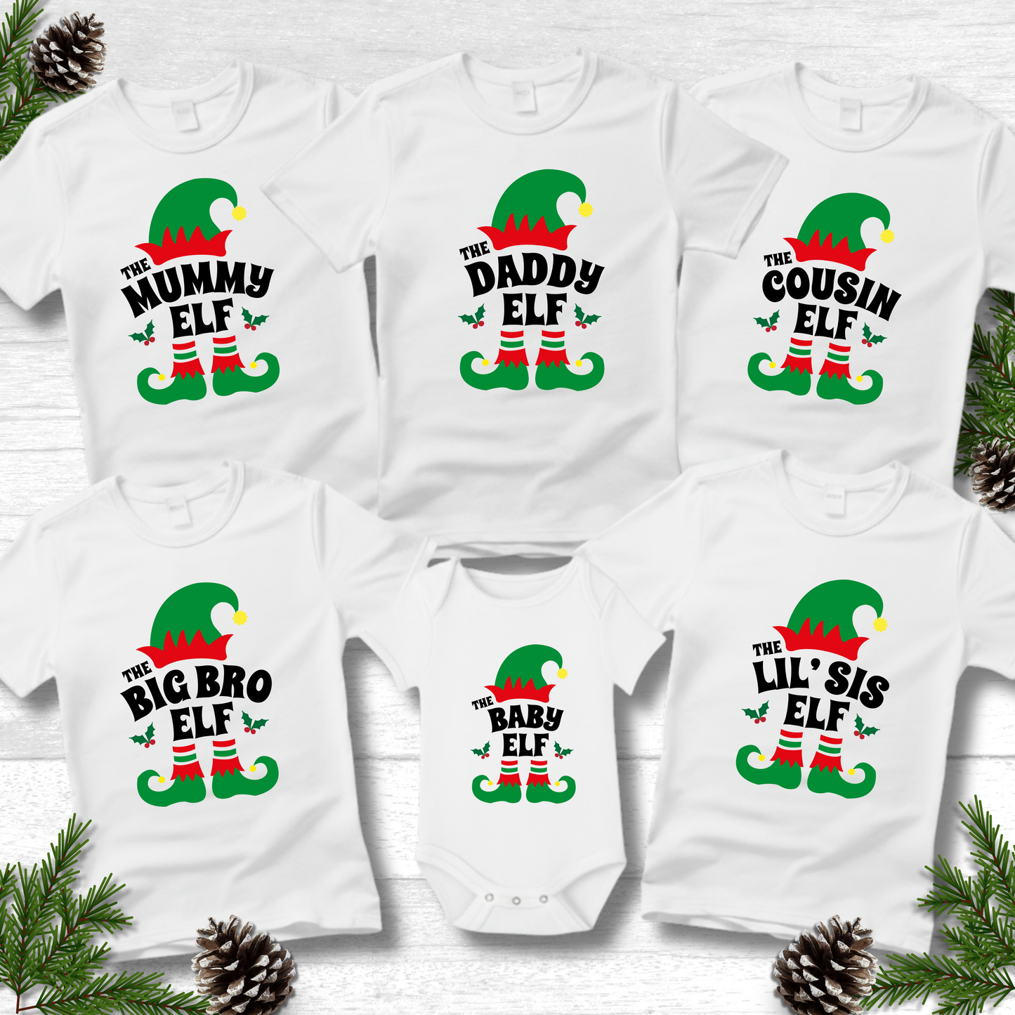Personalised Christmas Elf T-Shirts