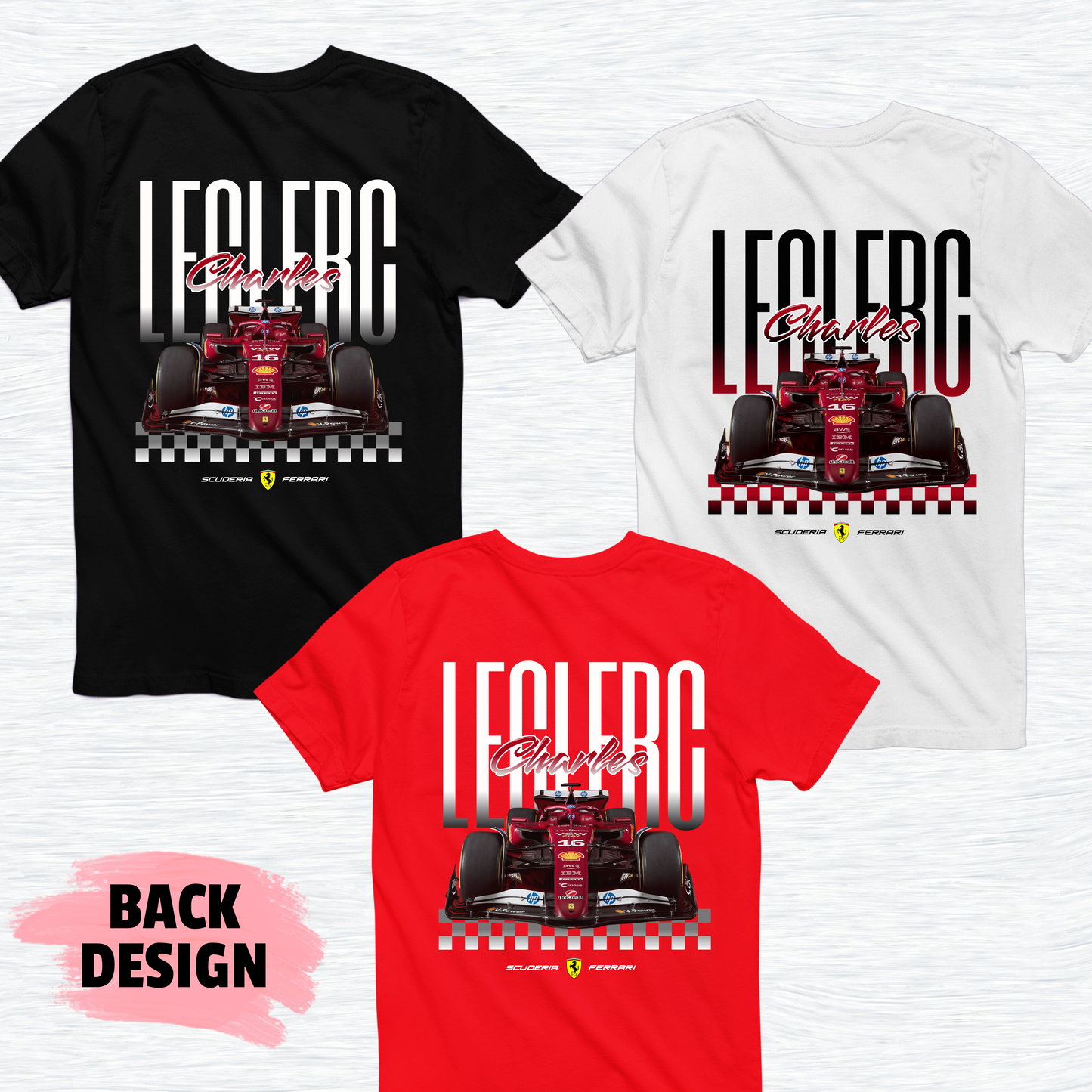 Charles Leclerc F1 Inspired T-Shirt