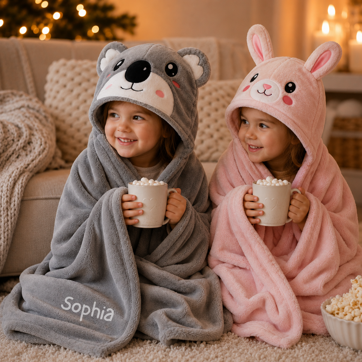 Personalised Hooded Blanket for Kids