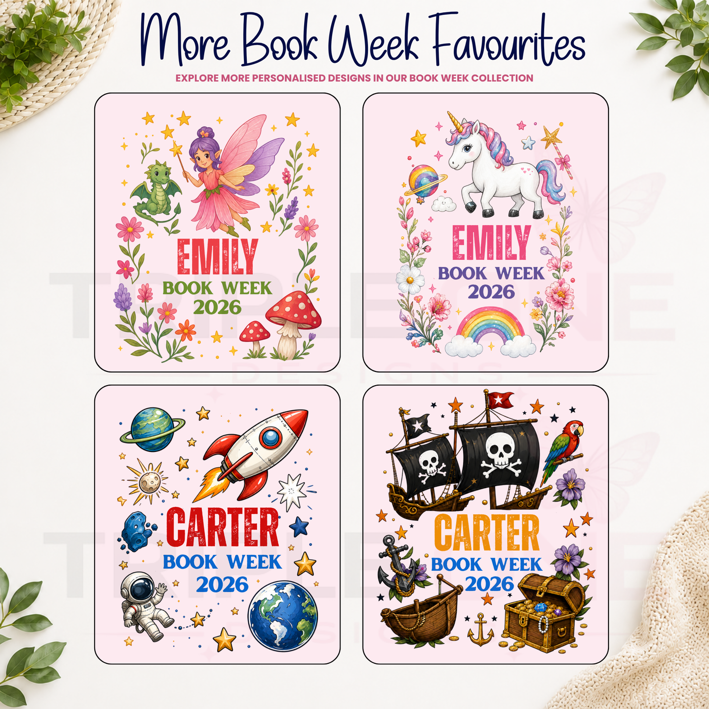 Personalised Fantasy Book Week 2026 Shirt – Kids & Adults