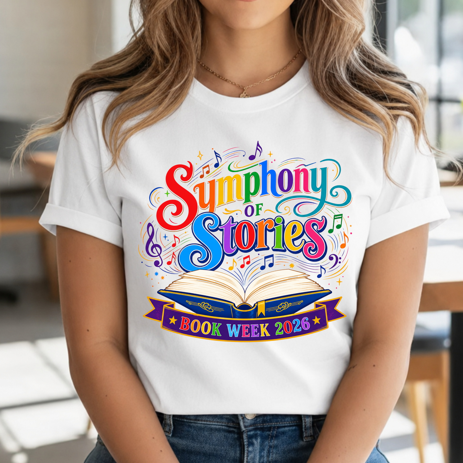 Teachers wearing colourful Book Week T-shirts in Australia