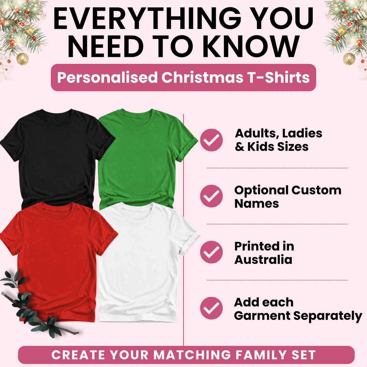 Australian Animal Christmas T-Shirt – 12 Festive Designs