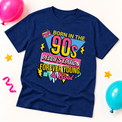 Personalised Born in the 90s T-Shirt