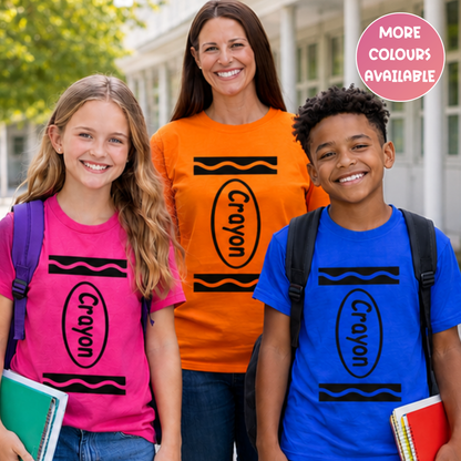 Crayon Costume T-Shirt – Kids & Teacher Book Week Costume