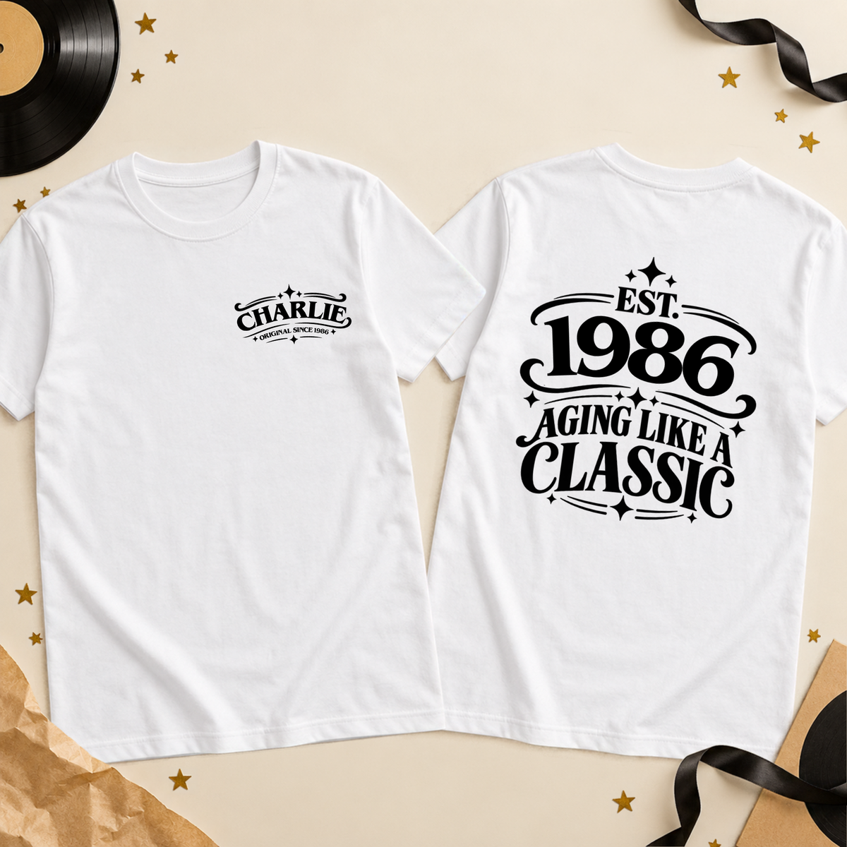 Personalised Aging Like a Classic T-Shirt