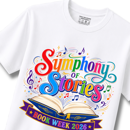 Symphony of Stories Colourful Book Week Shirt