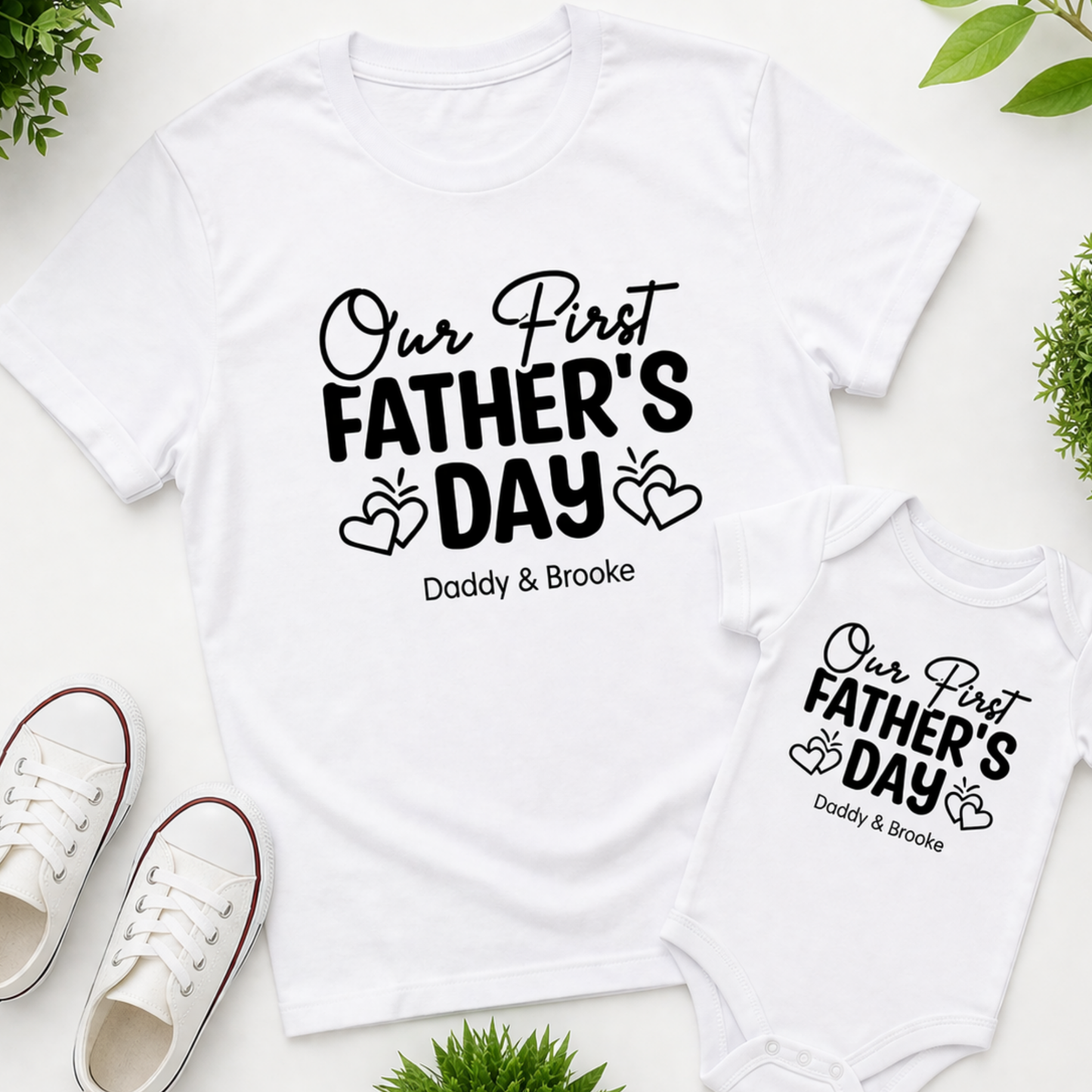 Our First Father's Day Matching Set