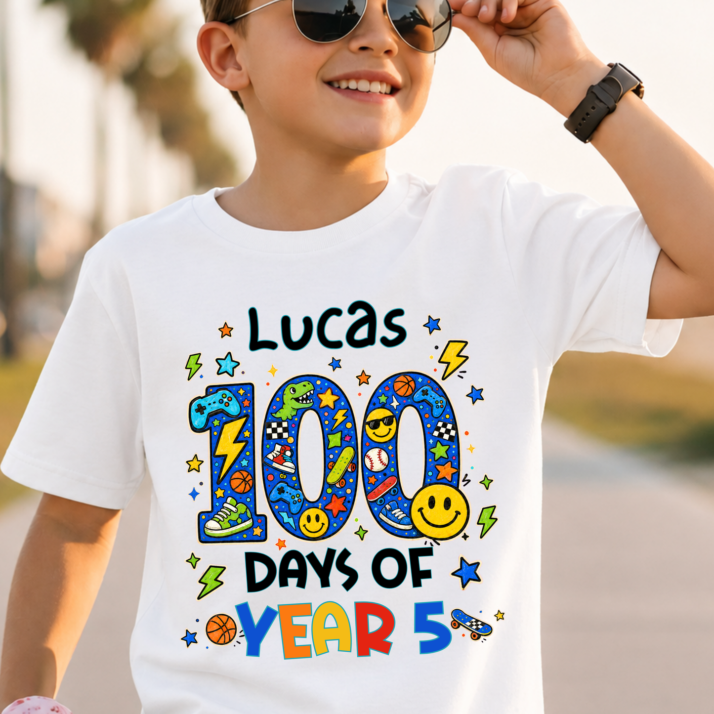 Personalised 100 Days of School Shirt