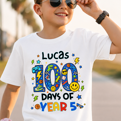 Personalised 100 Days of School Shirt