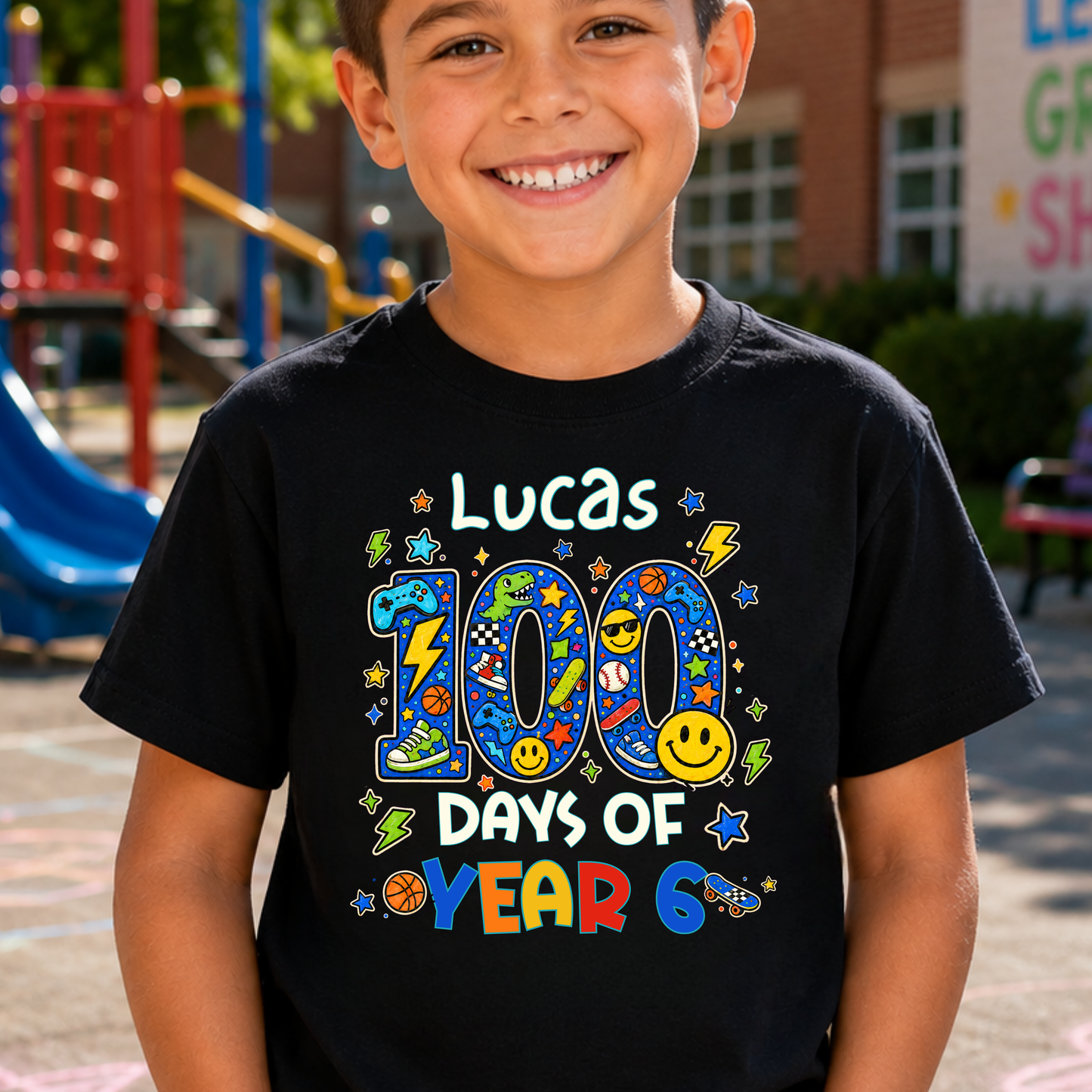 Personalised 100 Days of School Shirt