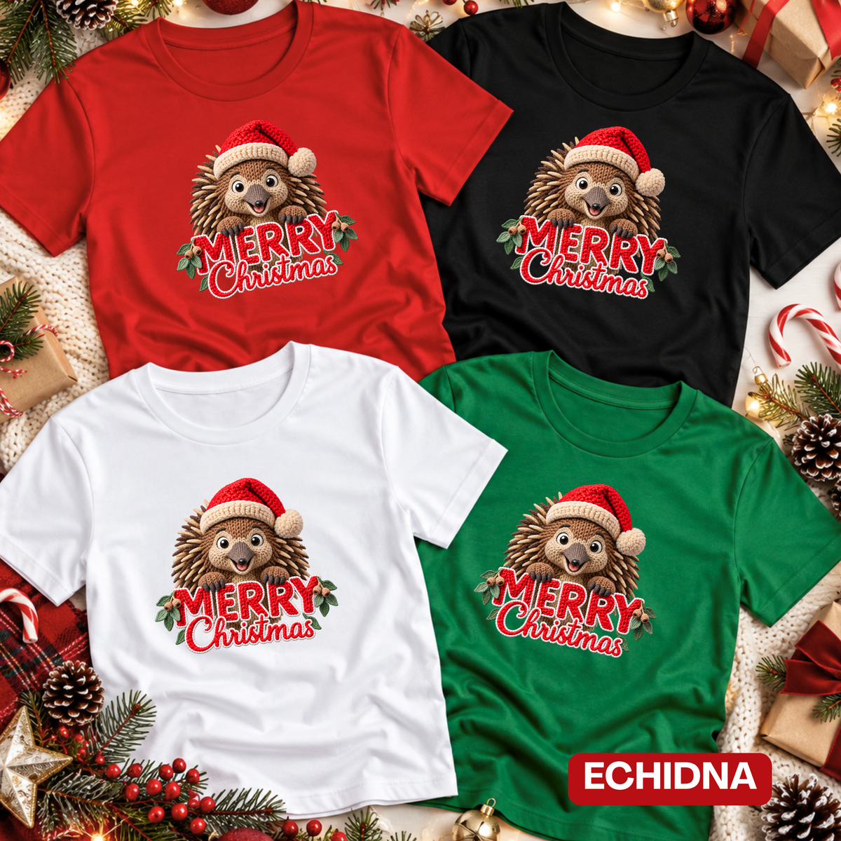 Aussie Animal Merry Christmas T-Shirt