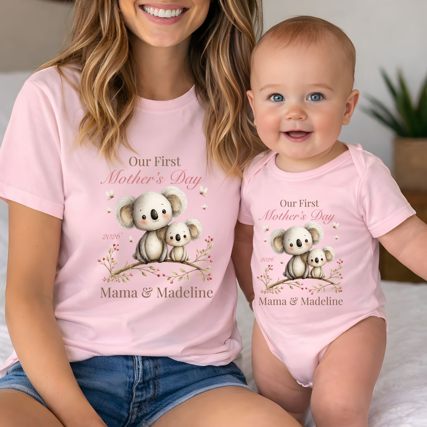 Custom Our First Mother's Day Koala Design