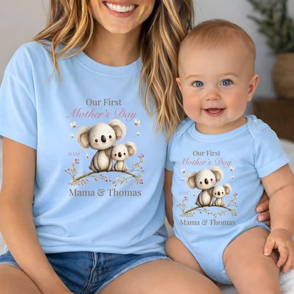 Custom Our First Mother's Day Koala Design