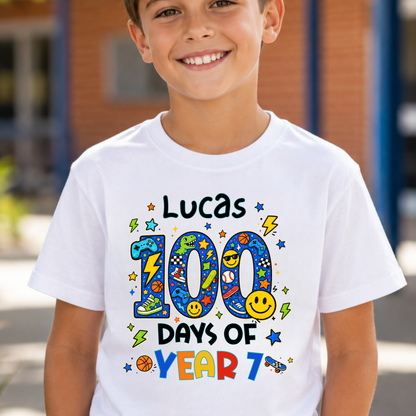 Personalised 100 Days of School Shirt