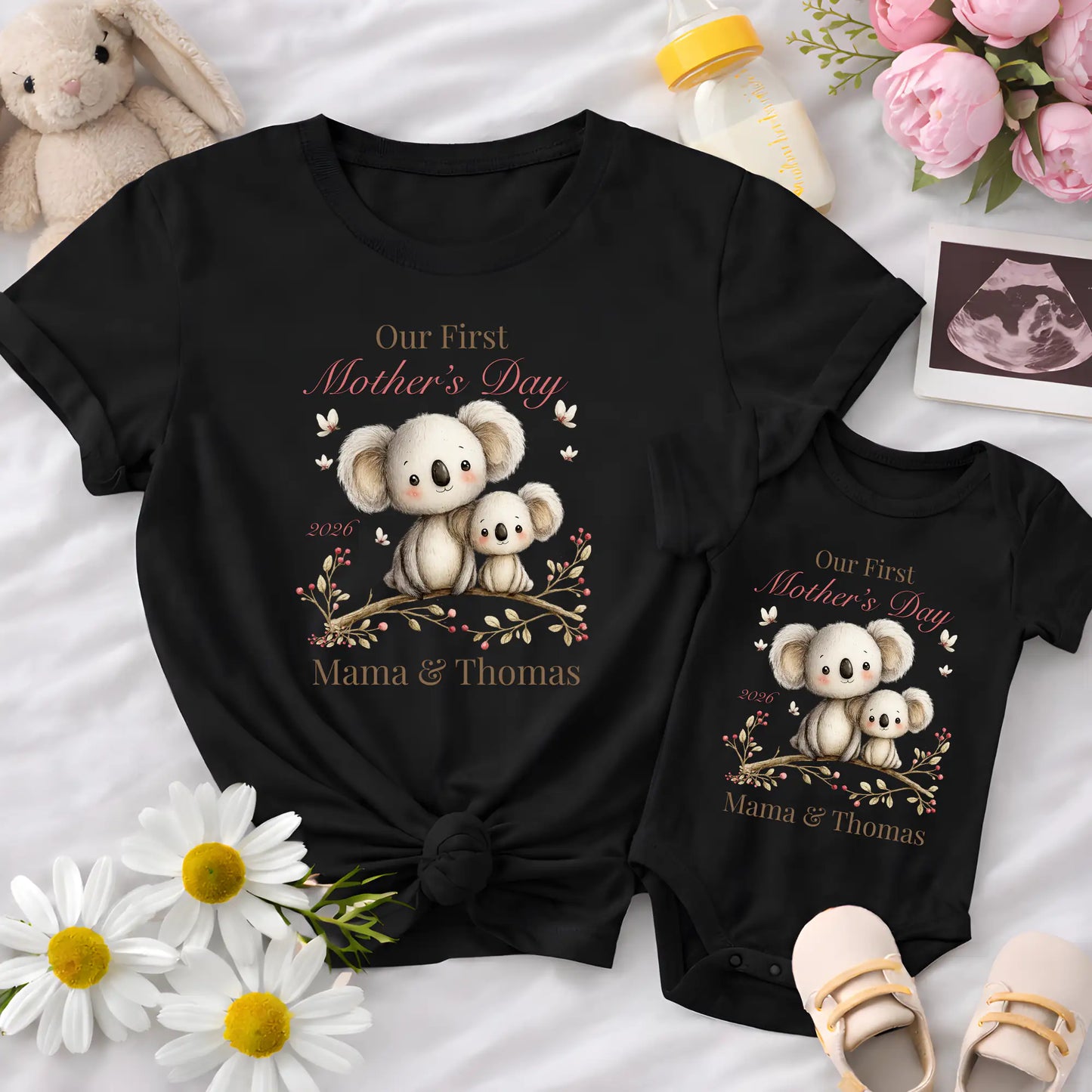 Custom Our First Mother's Day Koala Design