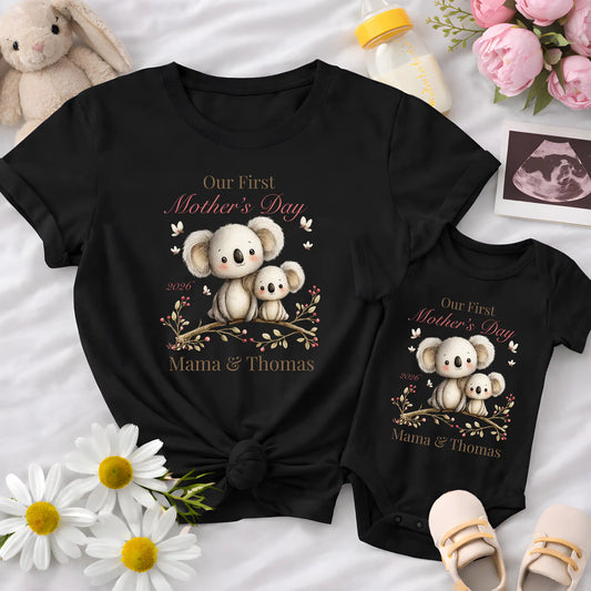 Custom Our First Mother's Day Koala Design