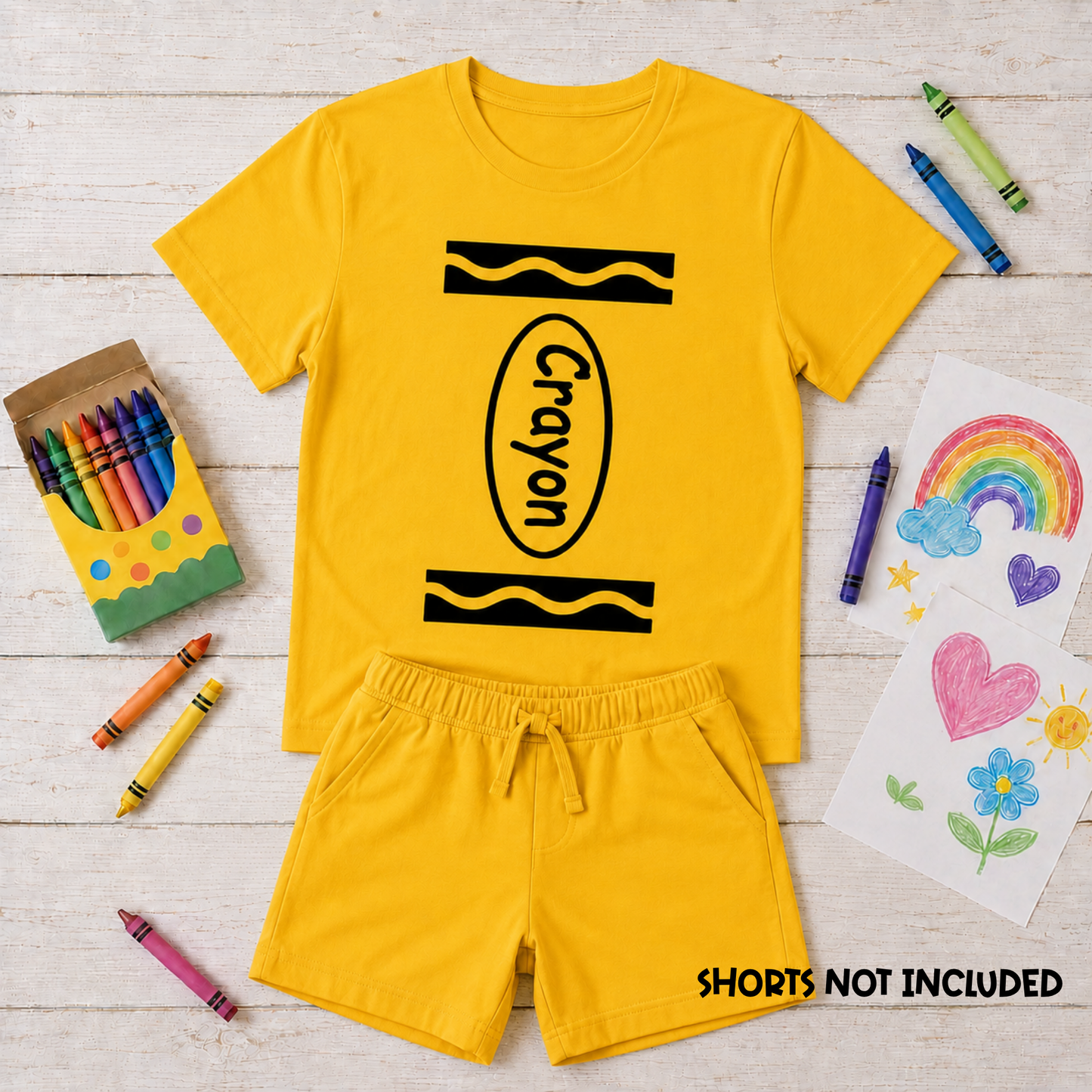 Crayon Costume T-Shirt – Kids & Teacher Book Week Costume