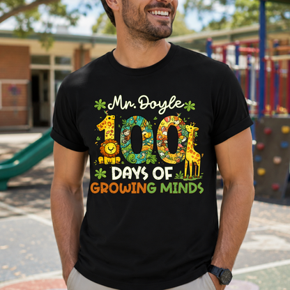Personalised 100 Days of Teaching Safari Shirt