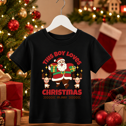 Christmas In July Matching Boy & Girl Christmas Tee | Hoodie