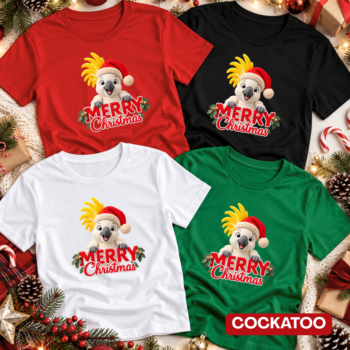 Aussie Animal Merry Christmas T-Shirt