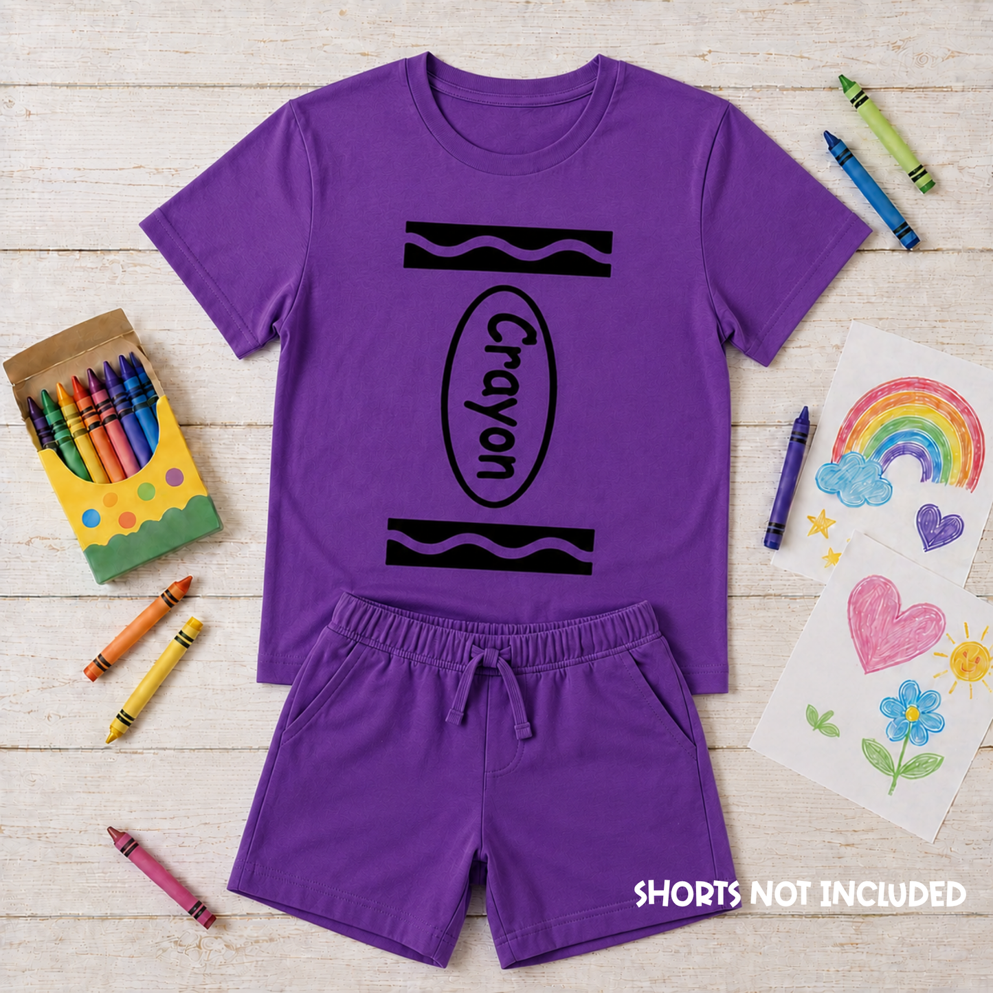 Crayon Costume T-Shirt – Kids & Teacher Book Week Costume