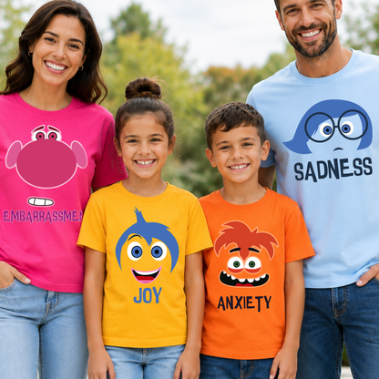 Inside Out Costume Matching Shirts