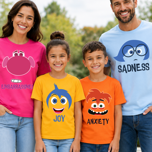 Inside Out Costume Matching Shirts