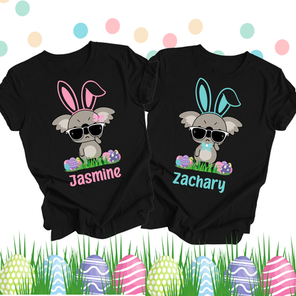Personalised Easter Koala Bunny Shirts