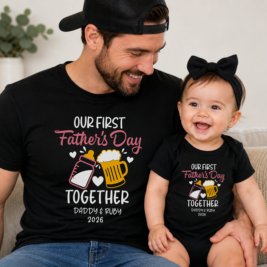 Our First Father's Day Matching Set