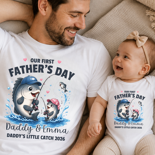 Our First Father's Day | Personalised Daddy & Daughter Matching Set