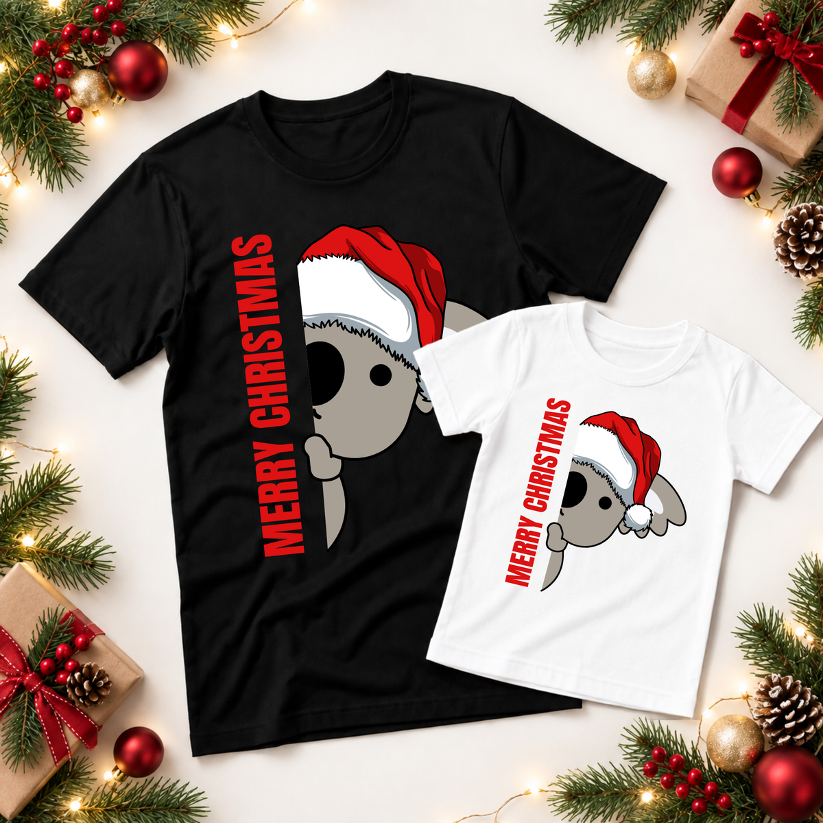 Australian Koala Christmas T-Shirt – Adults & Kids