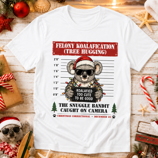 Aussie Christmas Mugshot T-Shirt