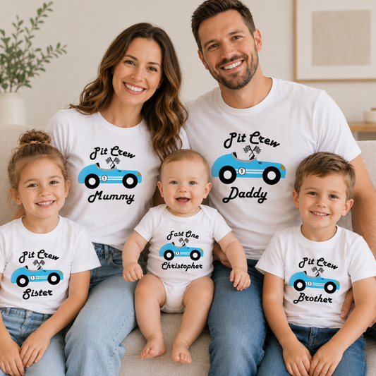 Personalised Fast One Matching Birthday Outfits