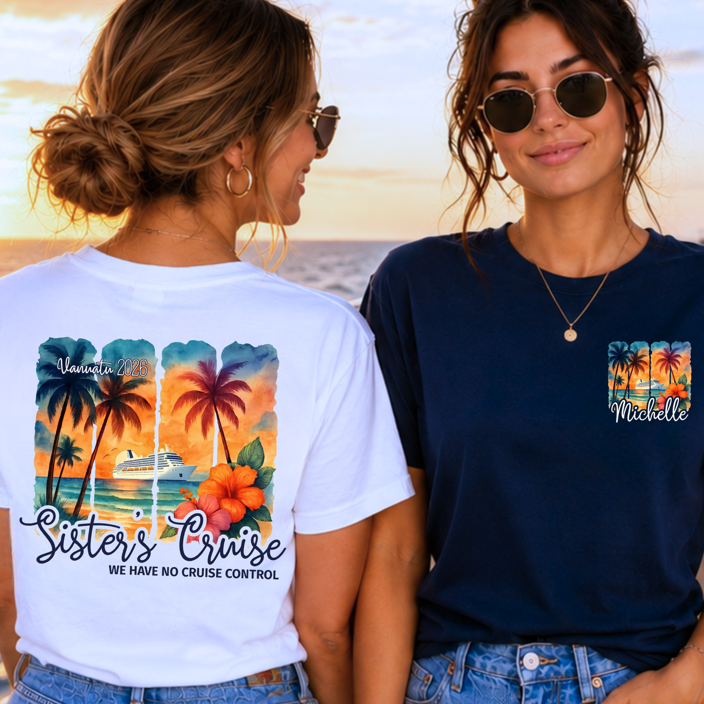 Personalised Sisters Cruise Shirt