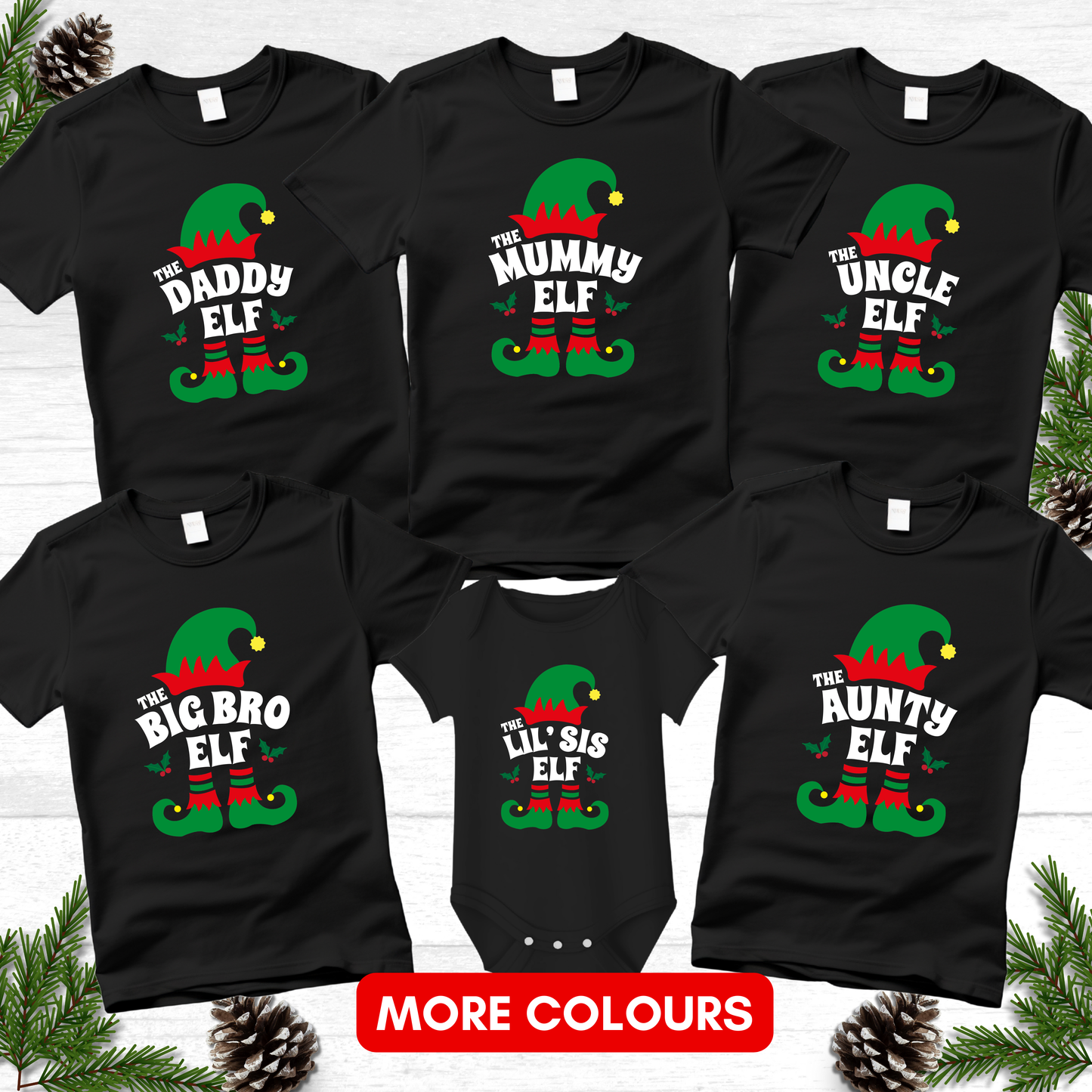 Personalised Christmas Elf T-Shirts