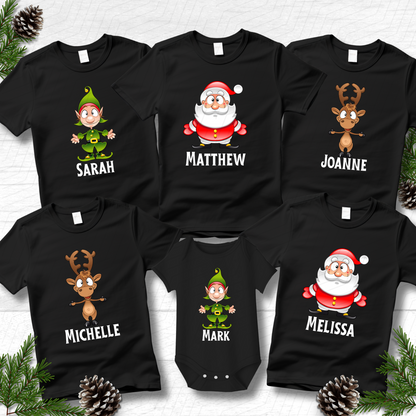 Personalised Christmas Character T-Shirts
