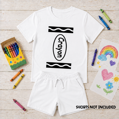 Crayon Costume T-Shirt – Kids & Teacher Book Week Costume