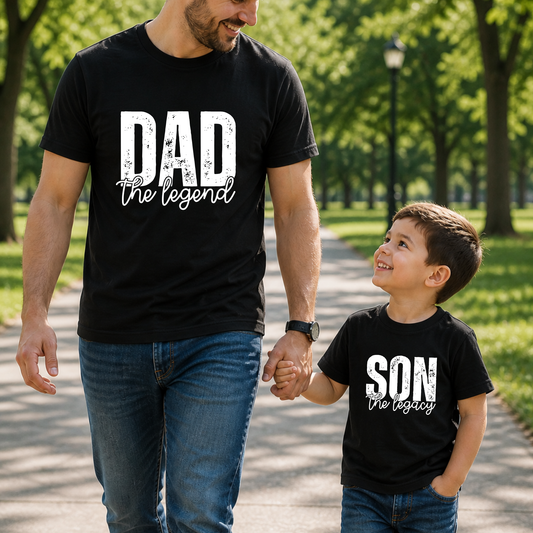 Dad the Legend, Son the Legacy Matching Set