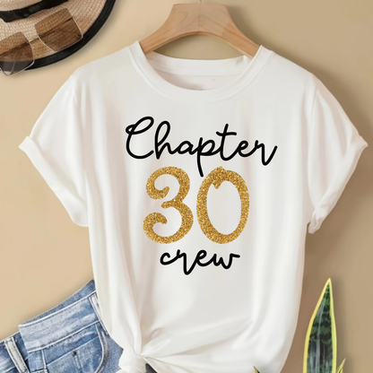 Personalised Birthday Chapter Crew Shirts