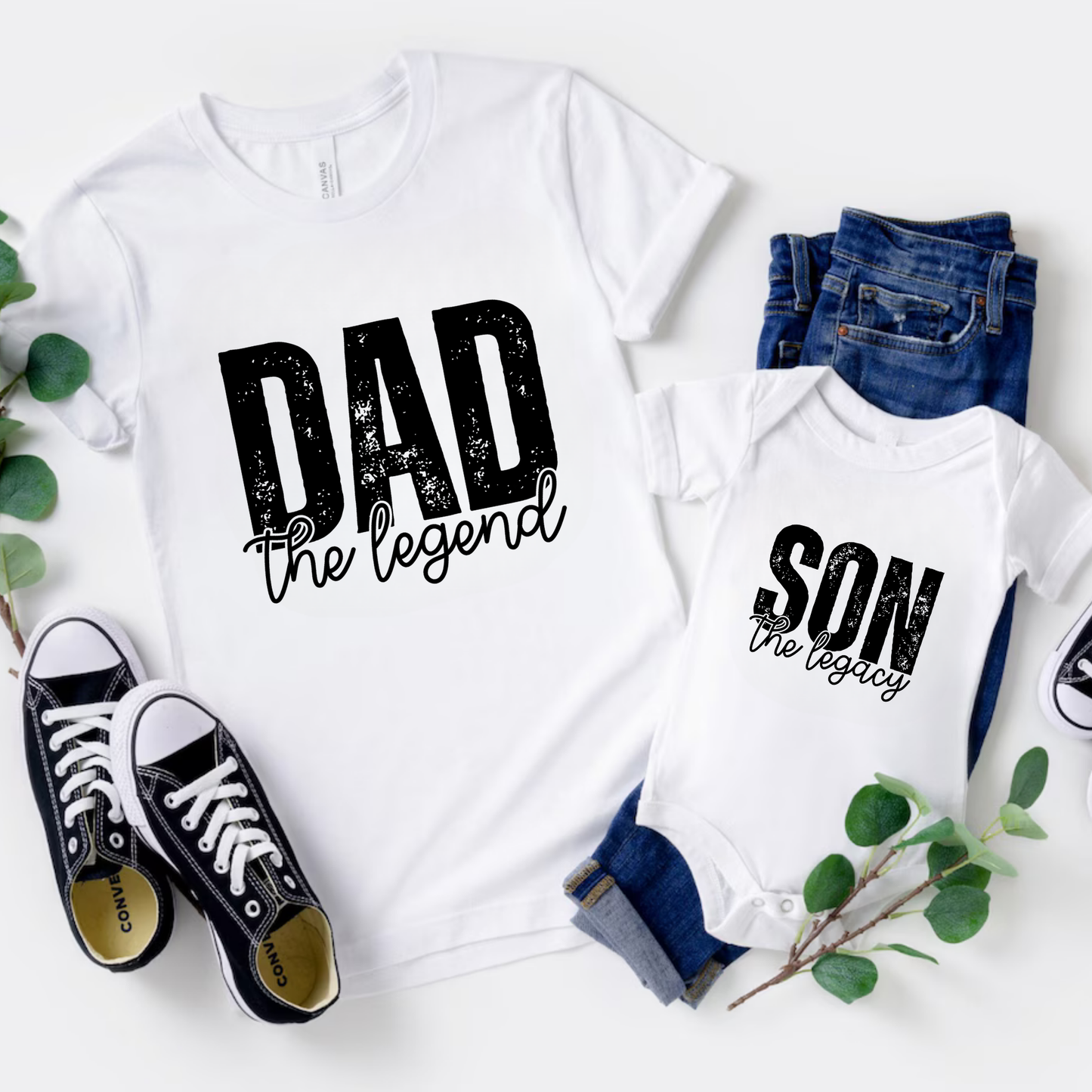 Dad the Legend, Son the Legacy Matching Set