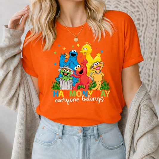 Harmony Day Sesame Street T-Shirt