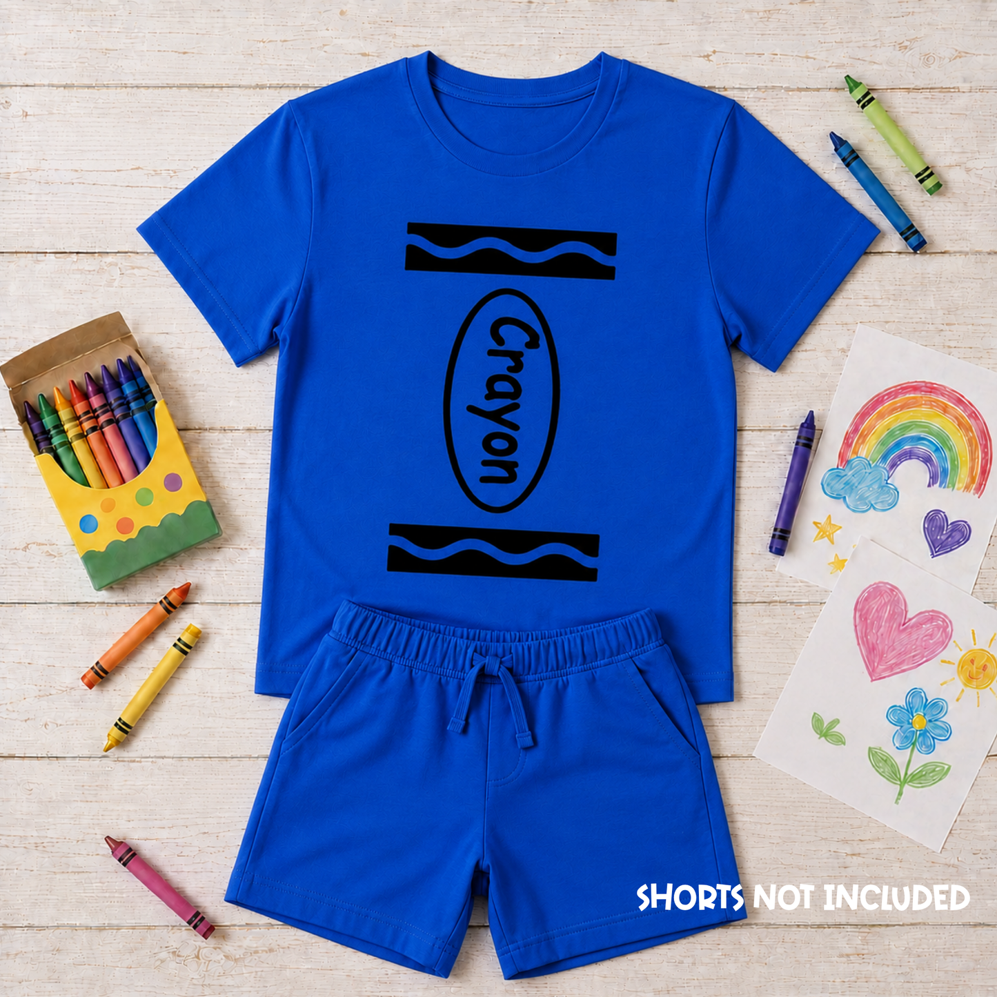 Crayon Costume T-Shirt – Kids & Teacher Book Week Costume