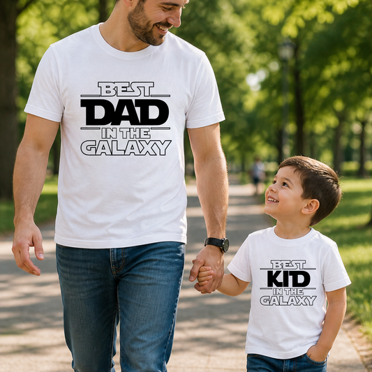 Best Dad in the Galaxy Matching Shirts