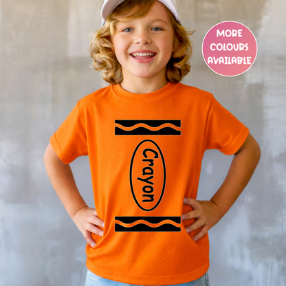 Crayon Costume T-Shirt – Kids & Teacher Book Week Costume