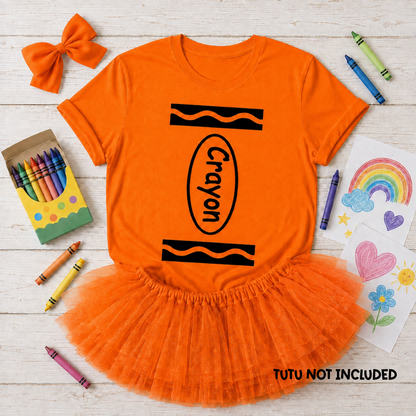 Crayon Costume T-Shirt – Kids & Teacher Book Week Costume