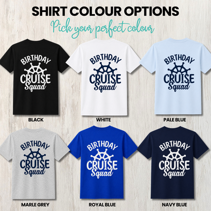 Birthday Cruise Squad Shirts